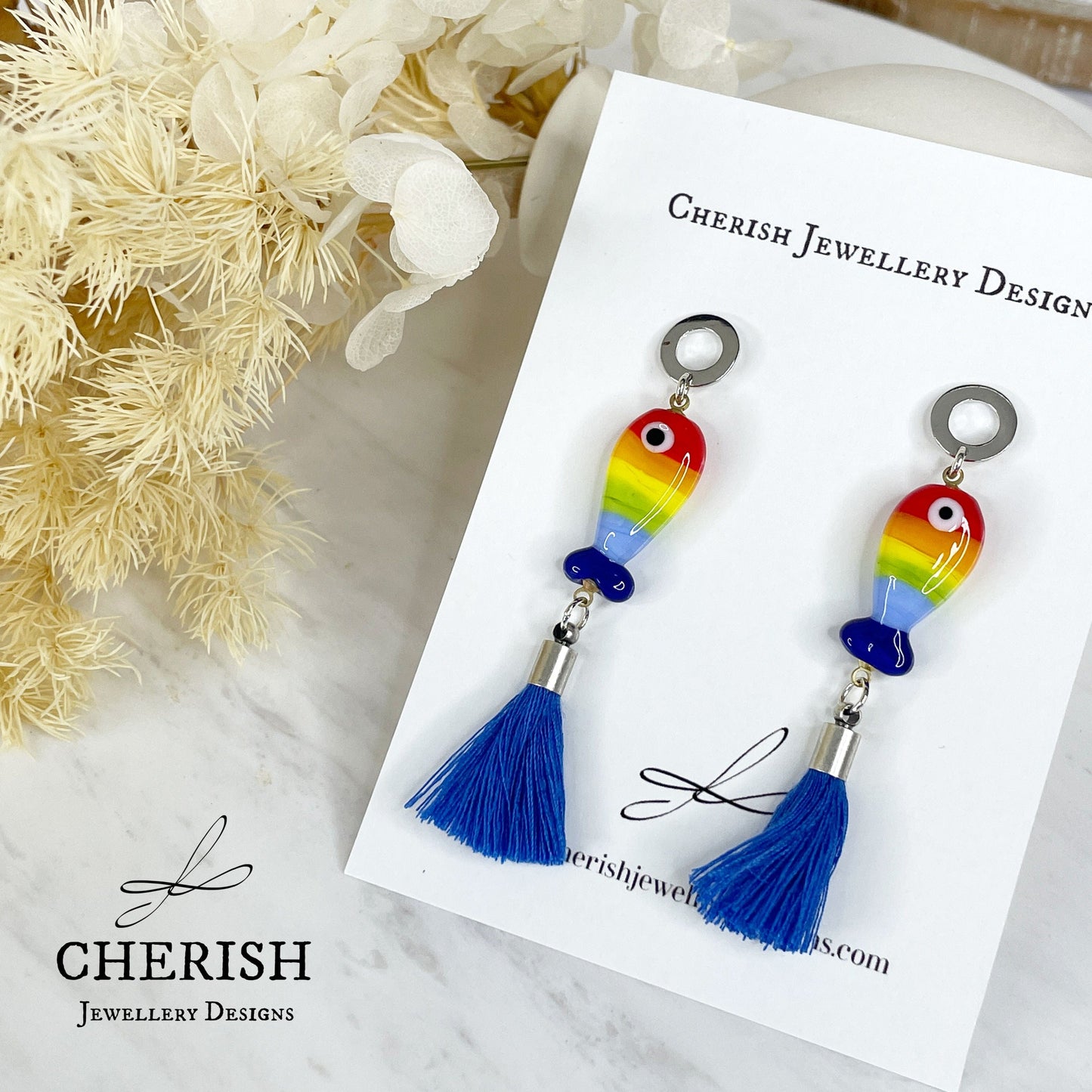 Rainbow Fish Earrings