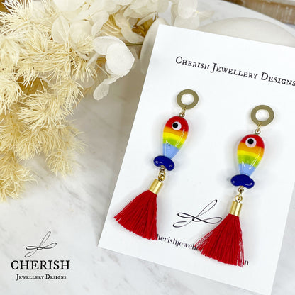 Rainbow Fish Earrings