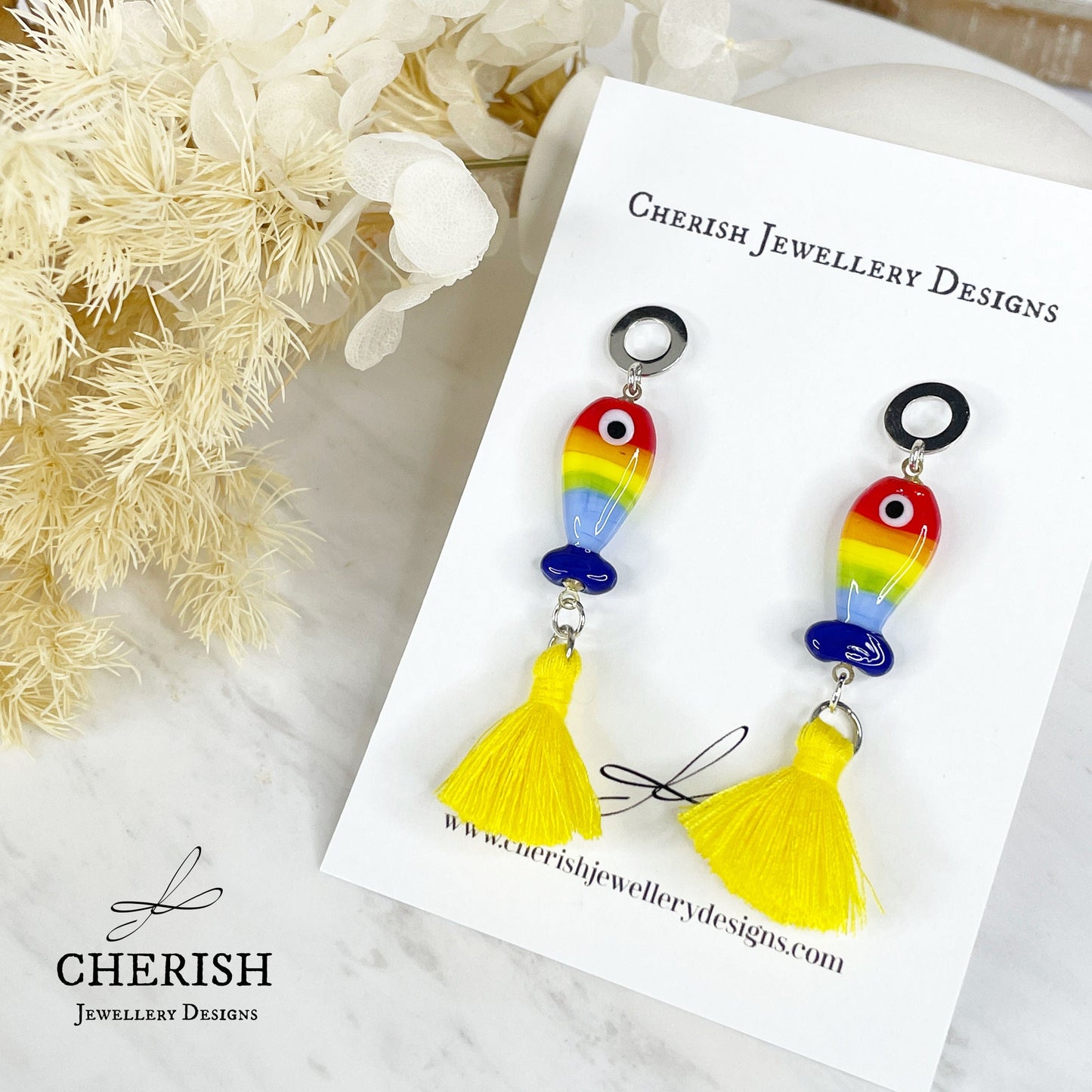 Rainbow Fish Earrings