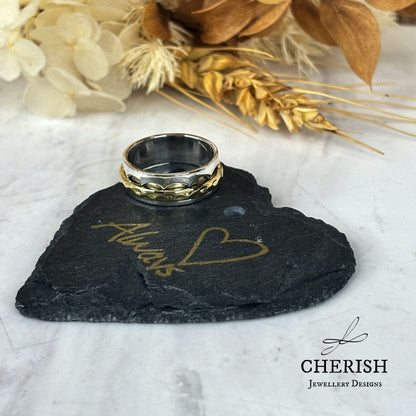 Dream Spinner ring with brass band