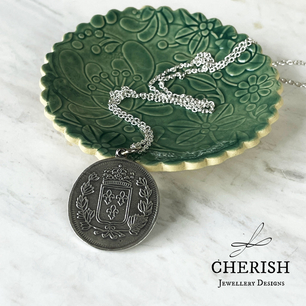 French Coin Pendant