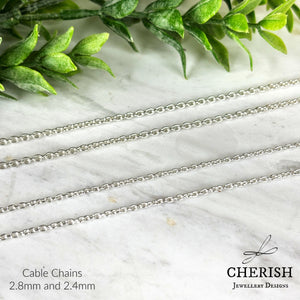 Sterling Silver Cable Chain