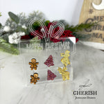 Merry Christmas Present Stud Card