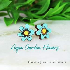Garden Flowers Stud Earrings