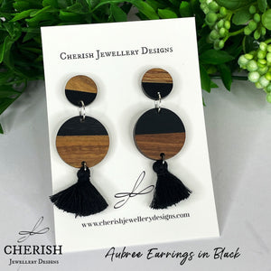 Aubree Earrings in Black