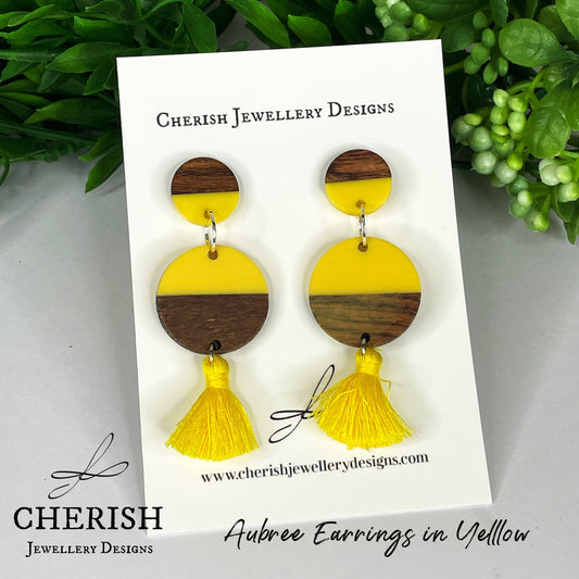 Aubree Earrings in Yellow