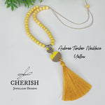 Aubree Timber Necklace in Yellow