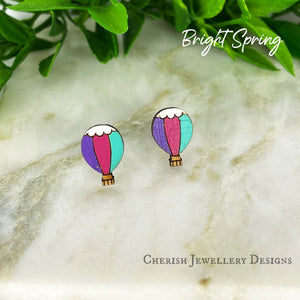 Hot Air Balloon Stud Earrings