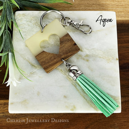 Cut Out Heart Keychain