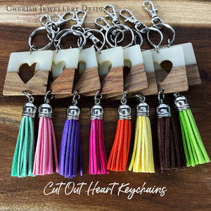 Cut Out Heart Keychain