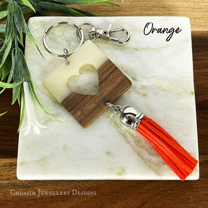 Cut Out Heart Keychain