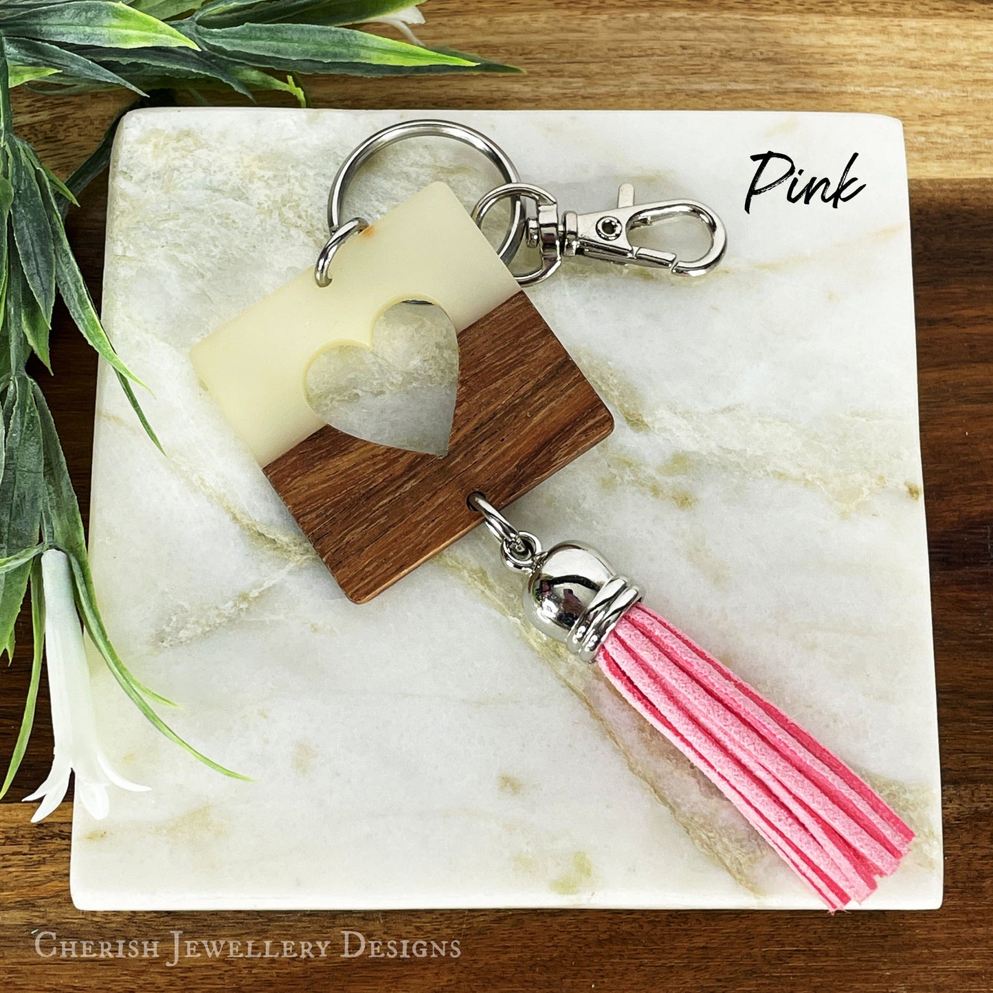 Cut Out Heart Keychain