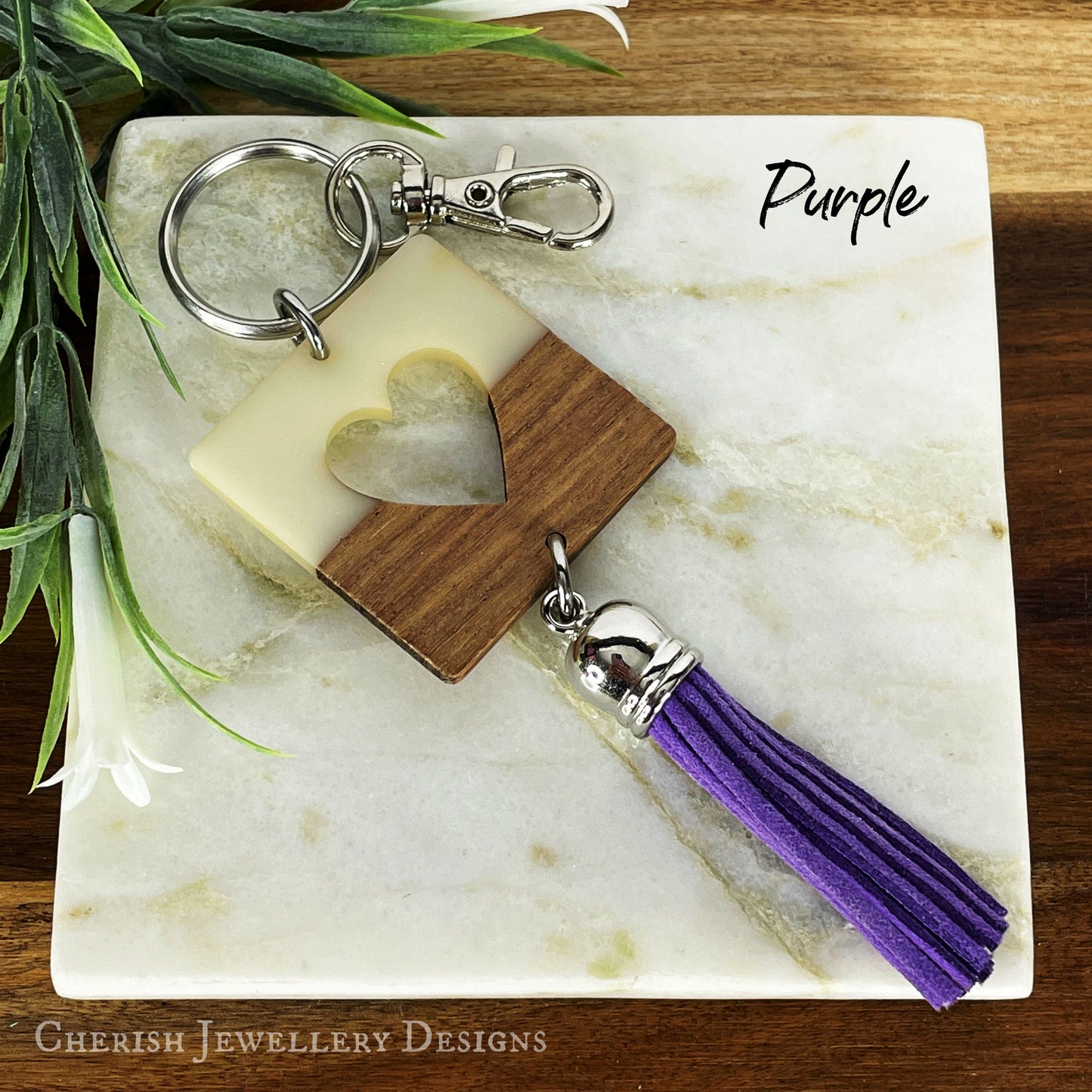 Cut Out Heart Keychain