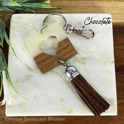 Cut Out Heart Keychain