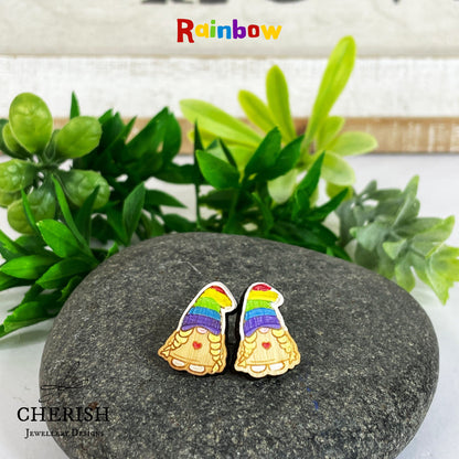 Girl Gnome Stud Earrings