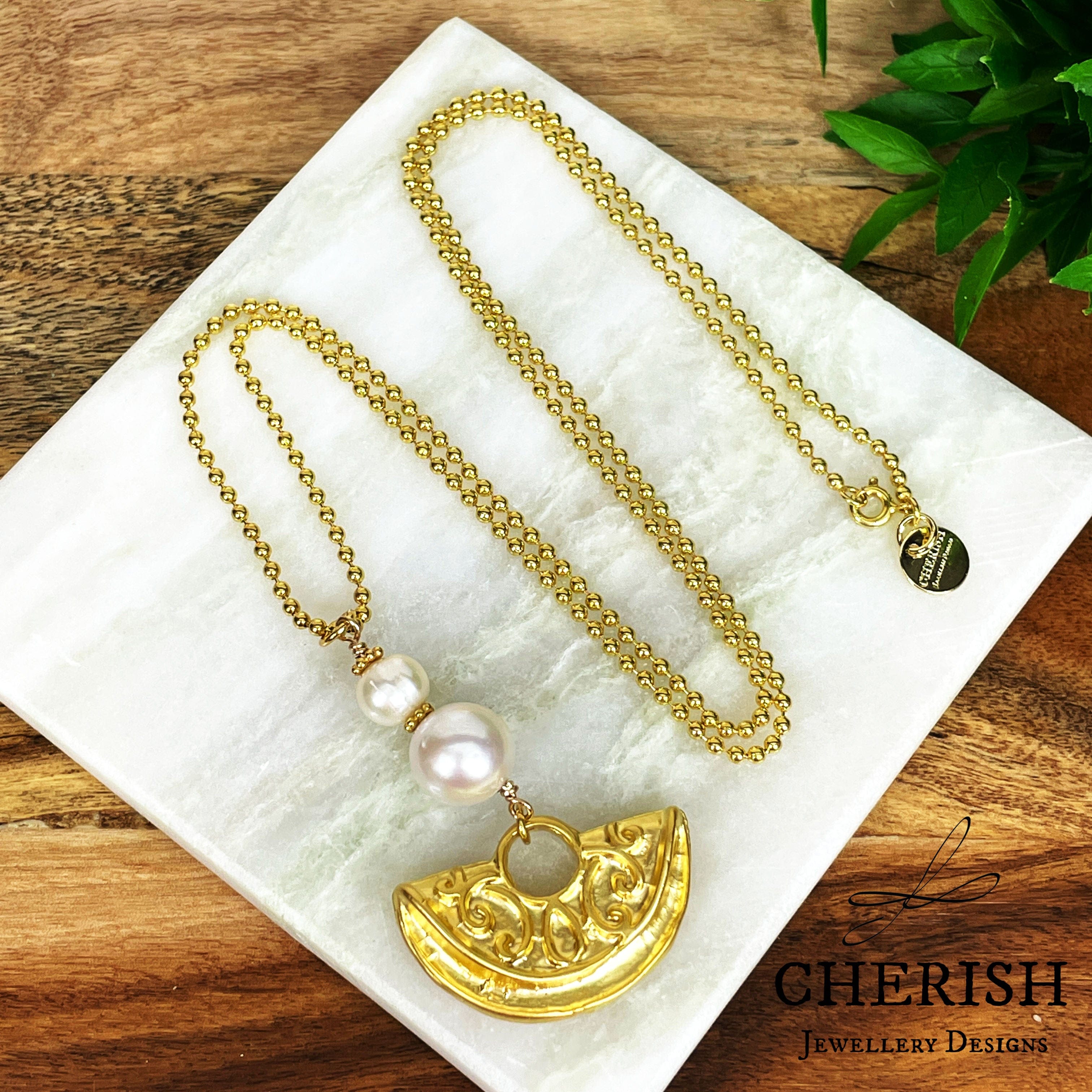 Leaf Bouquet Cherish 999 Pure Gold Necklace | SK Jewellery