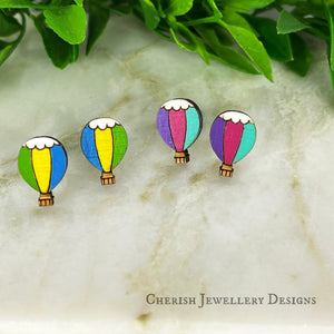 Hot Air Balloon Stud Earrings