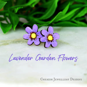 Garden Flowers Stud Earrings