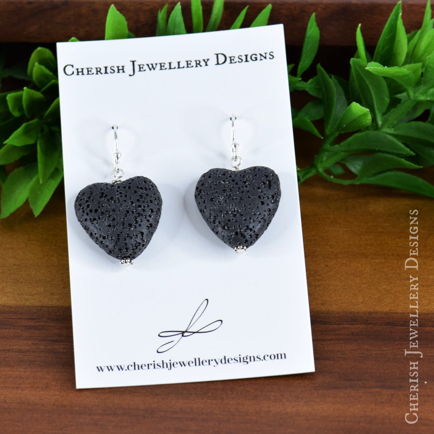 Mini Lava Heart Earrings