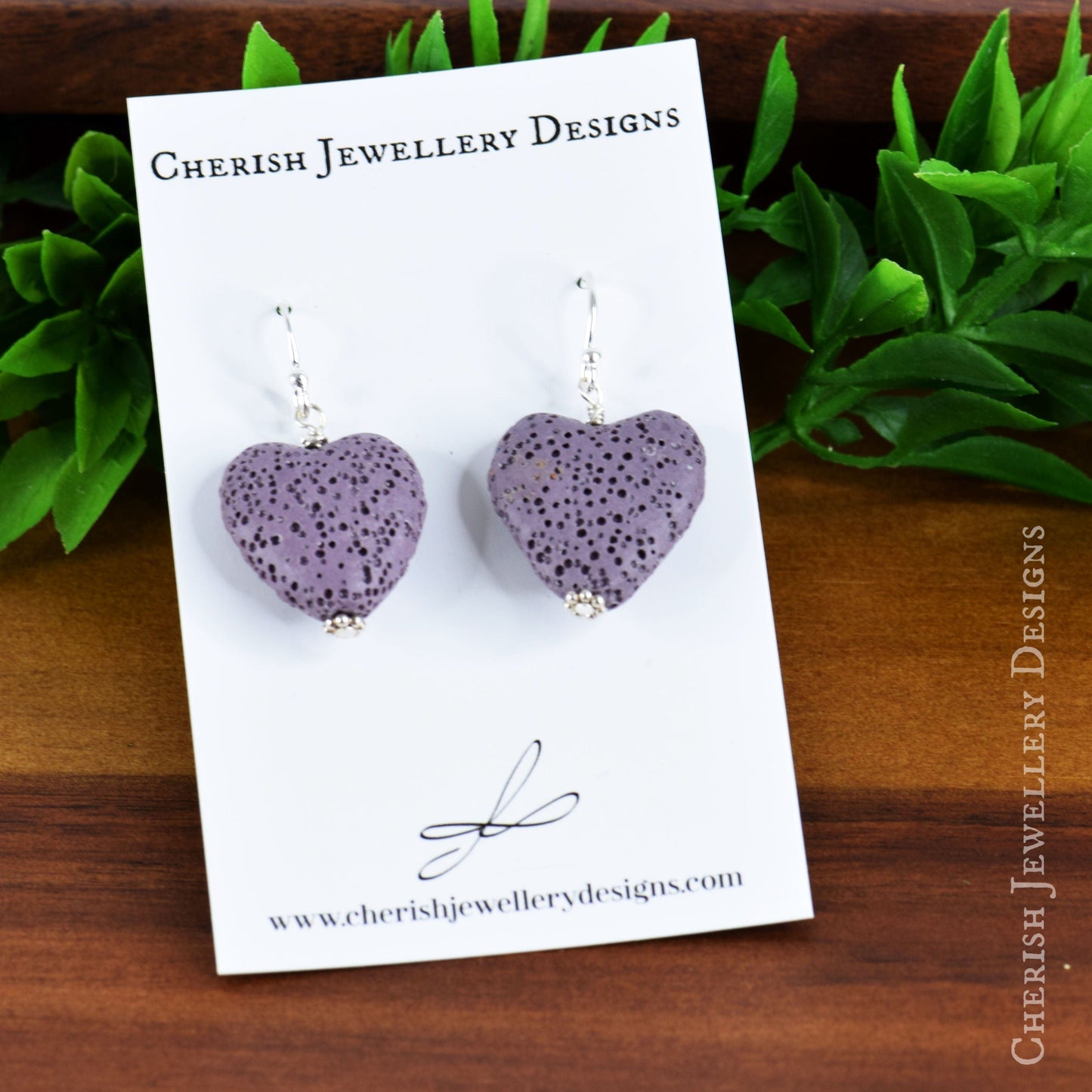 Mini Lava Heart Earrings