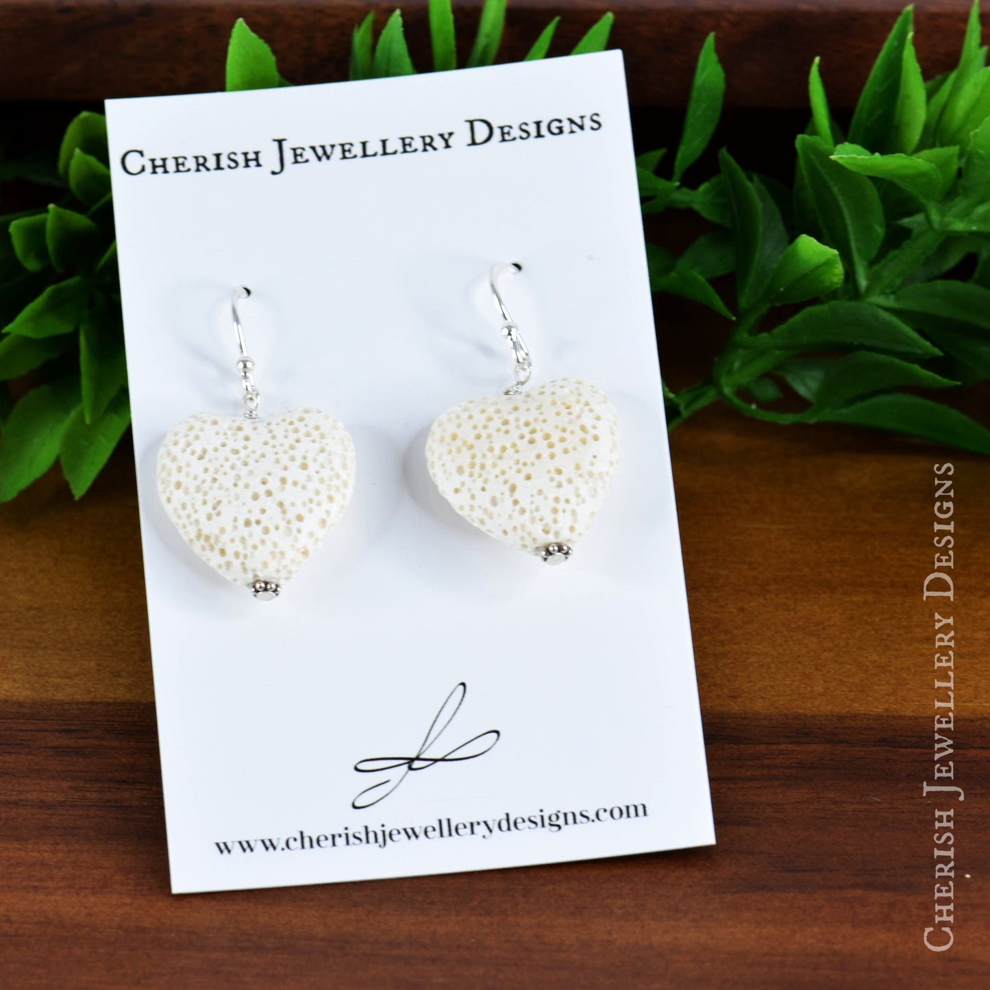 Mini Lava Heart Earrings