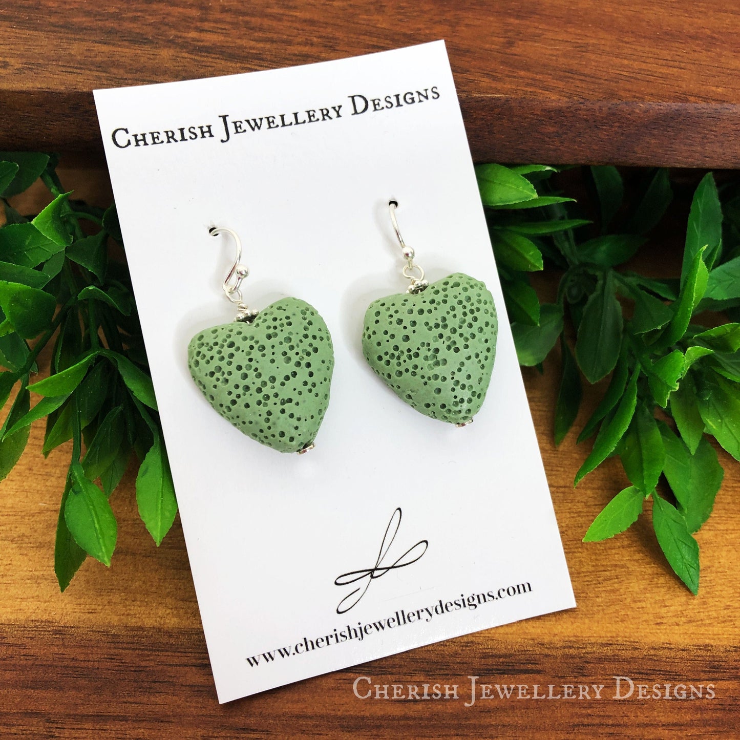 Mini Lava Heart Earrings