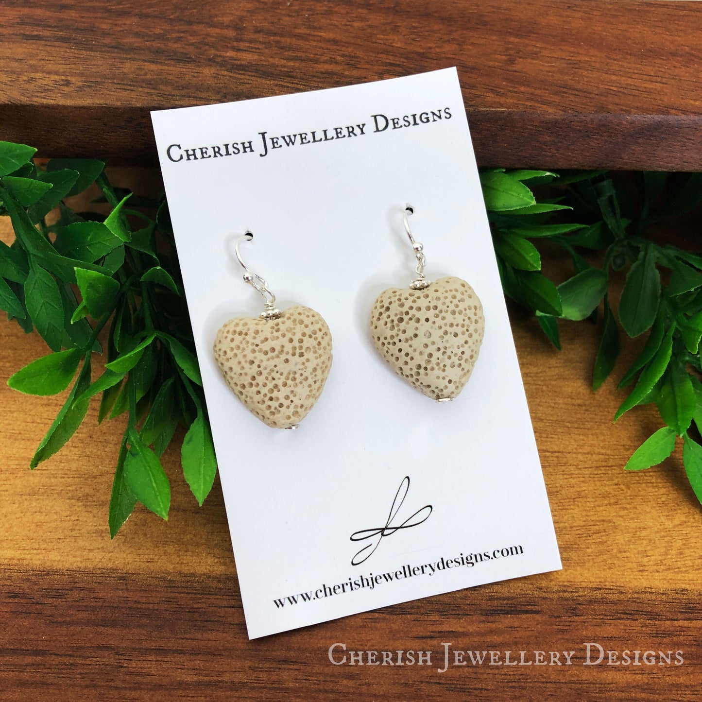 Mini Lava Heart Earrings
