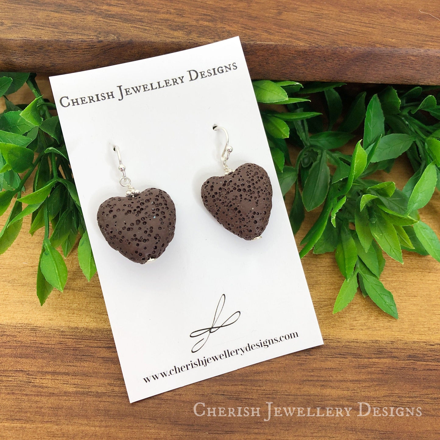 Mini Lava Heart Earrings