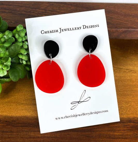 Mini Pond Two Toned Earrings