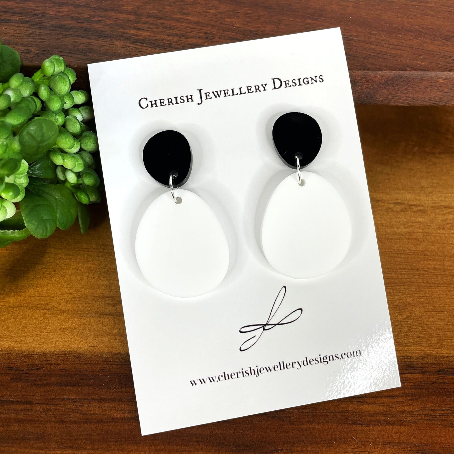 Mini Pond Two Toned Earrings