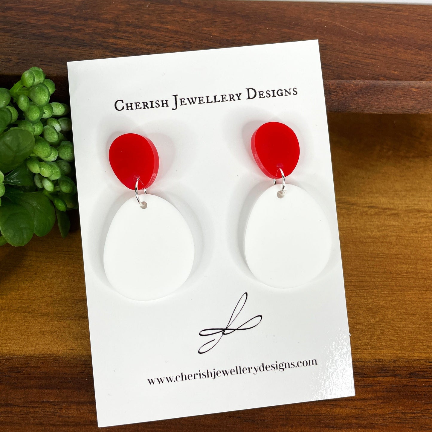 Mini Pond Two Toned Earrings