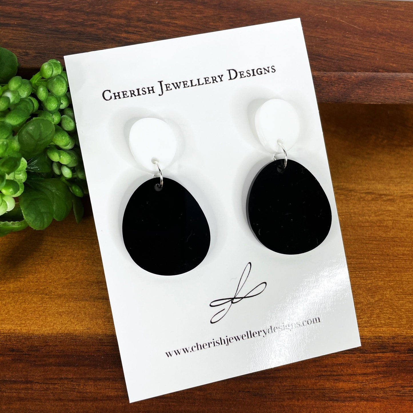 Mini Pond Two Toned Earrings