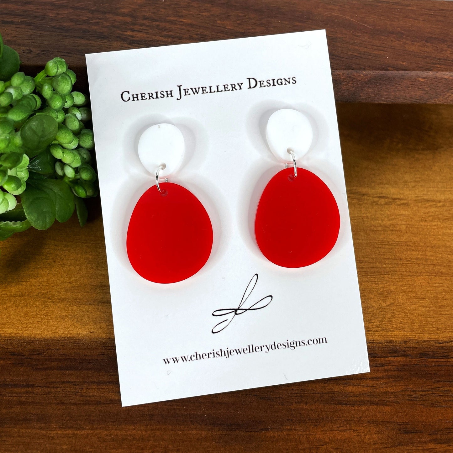 Mini Pond Two Toned Earrings