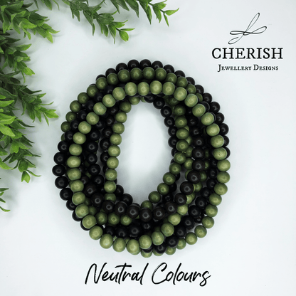 Neutral Colours Classic Timber Necklaces