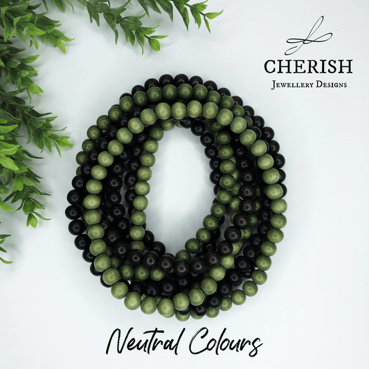 Neutral Colours Classic Timber Necklaces
