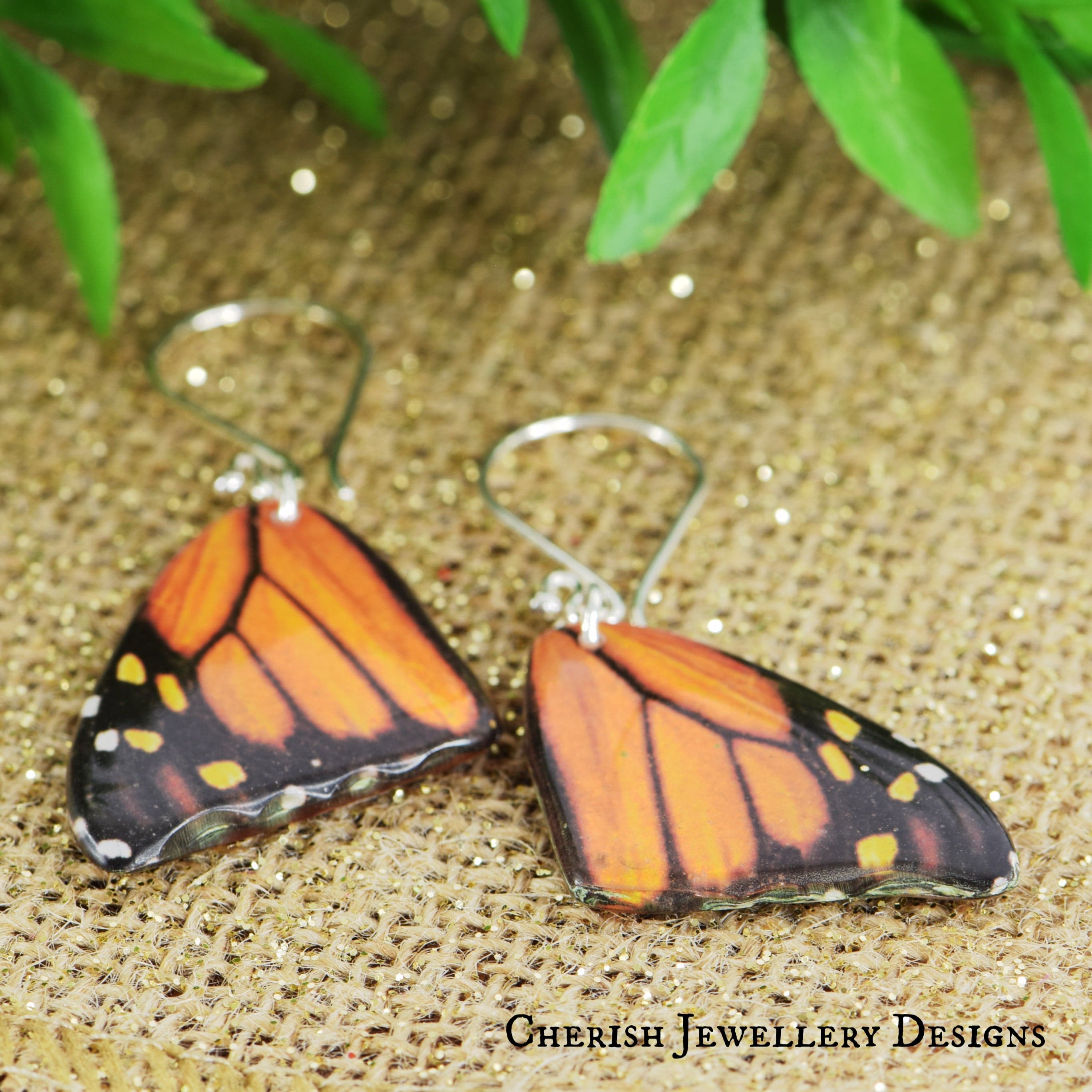 Monarch Butterfly Drop Earrings / Vermeil – NYRELLE