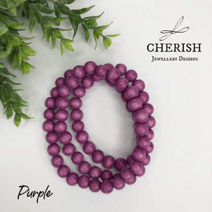 Warm Colours Classic Timber Necklaces