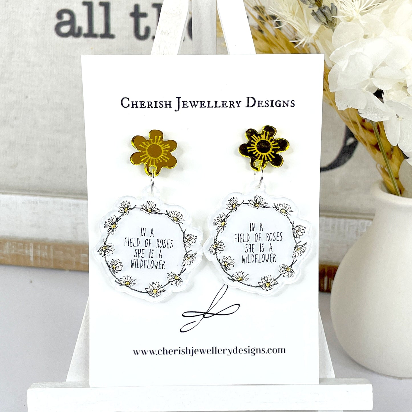 "She is a Wildflower" Earrings