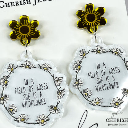 "She is a Wildflower" Earrings