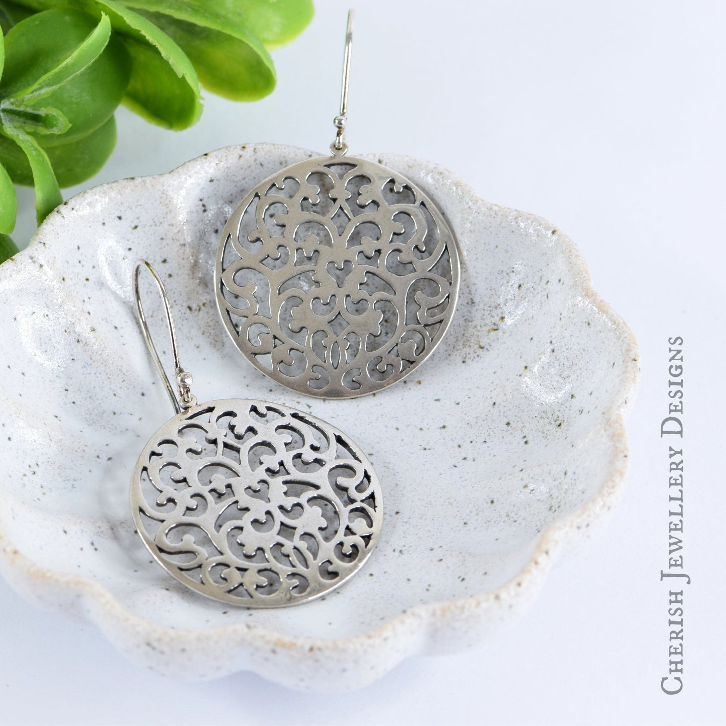 Sterling Silver Filigree Earrings