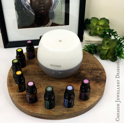 Timber Diffuser & Essential Oil Holder (9 holes)