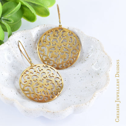 Vermeil Filigree Earrings