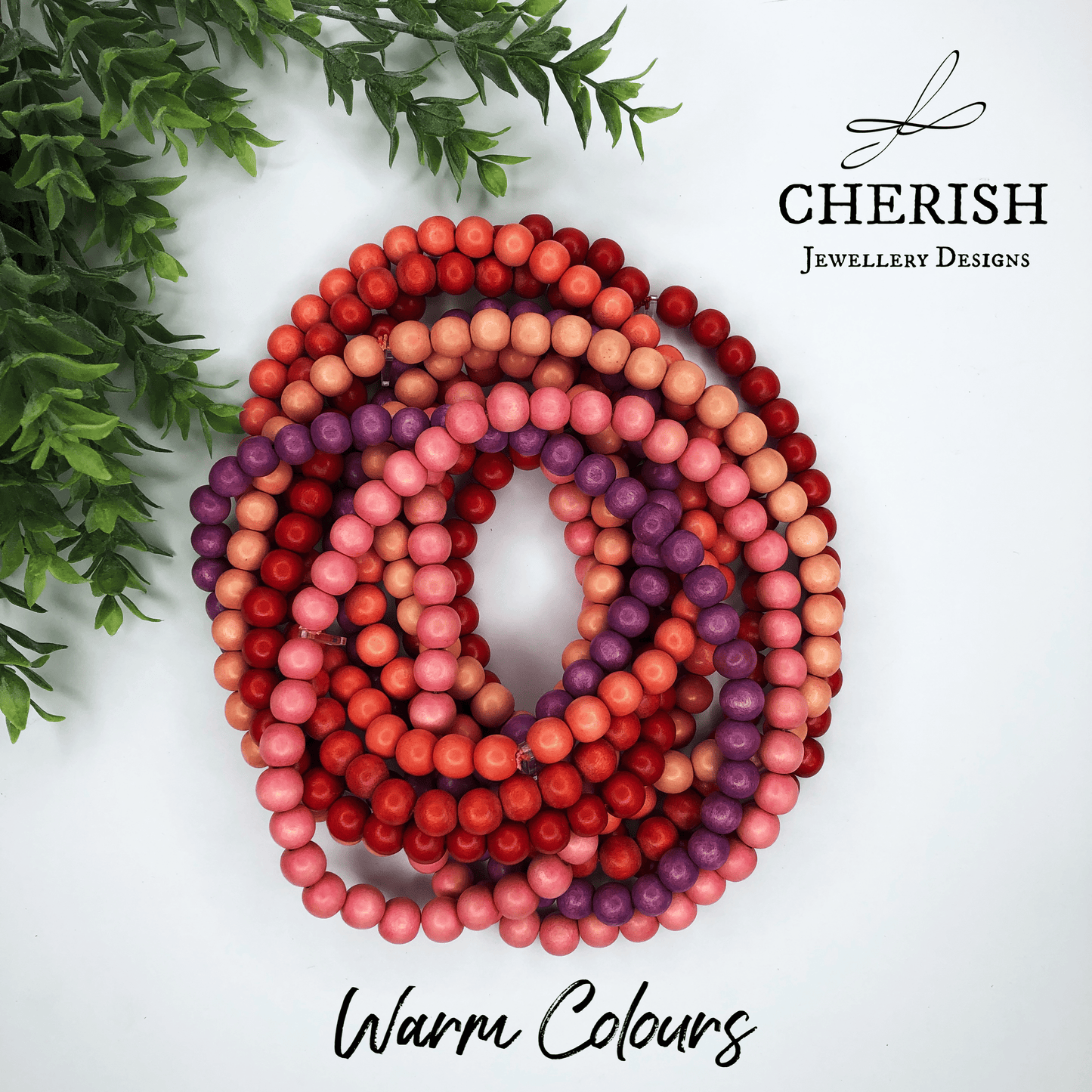 Warm Colours Classic Timber Necklaces