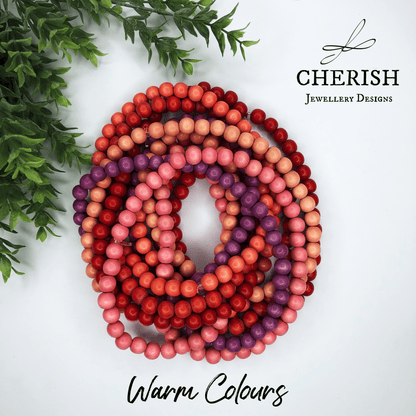 Warm Colours Classic Timber Necklaces