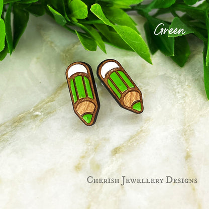 Mini Pencil Stud Earrings