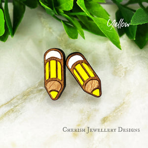 Mini Pencil Stud Earrings