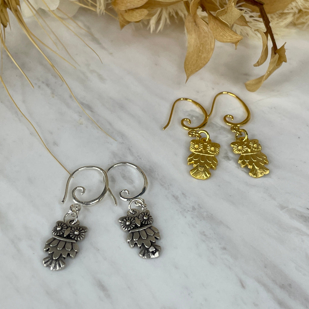 Mini Owl Earrings