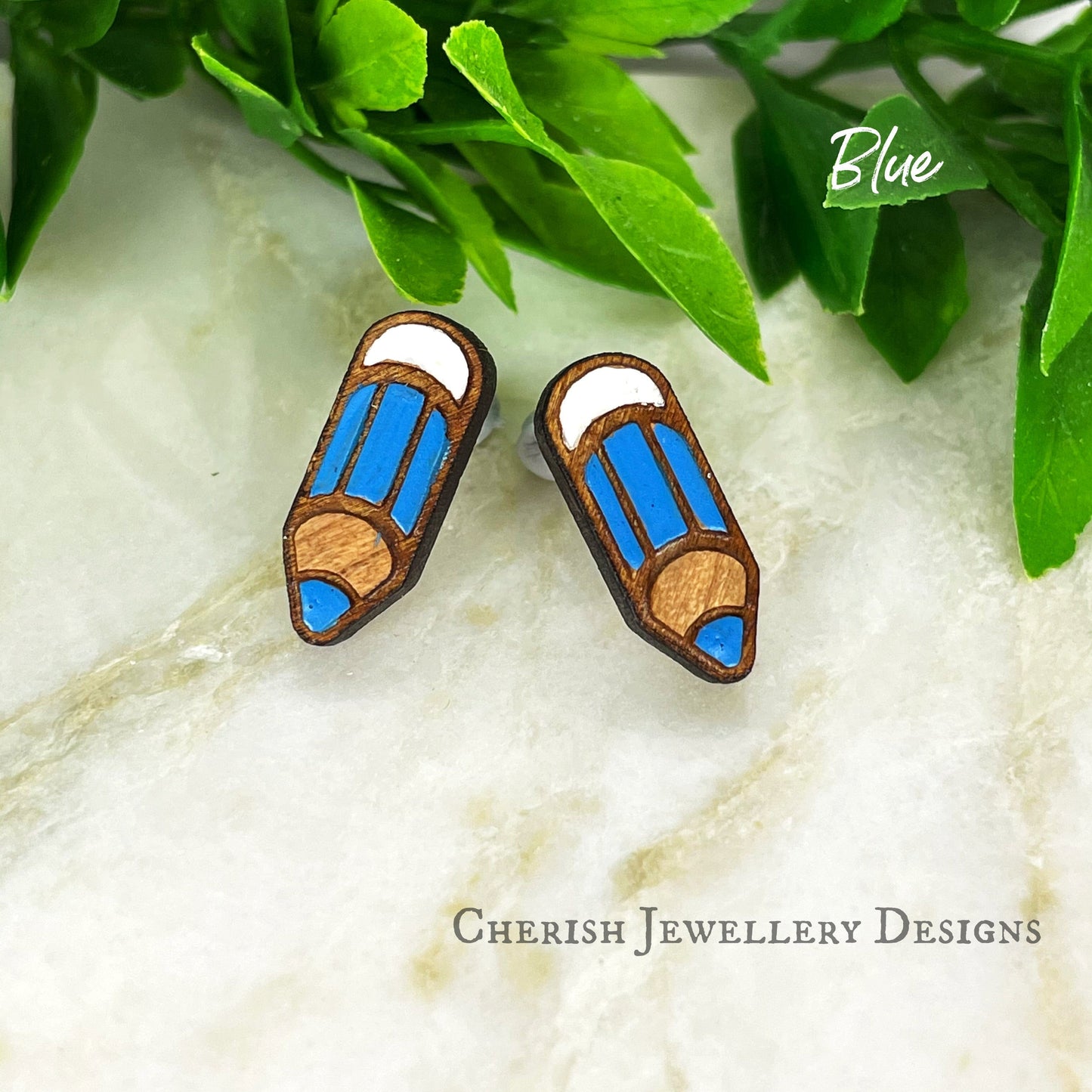 Mini Pencil Stud Earrings